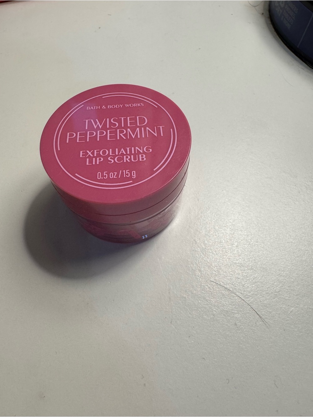 Bath & Body Works Twisted Peppermint Exfoliating Lip Scrub - Pink